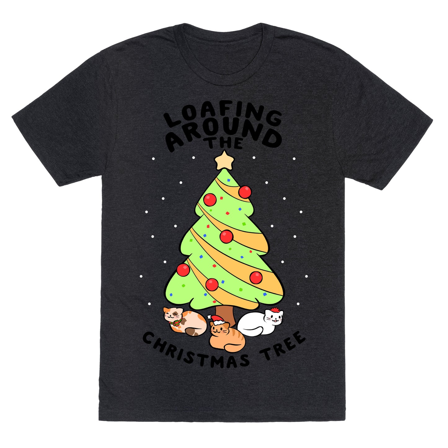 Loafing Around The Christmas Tree Unisex Triblend Tee