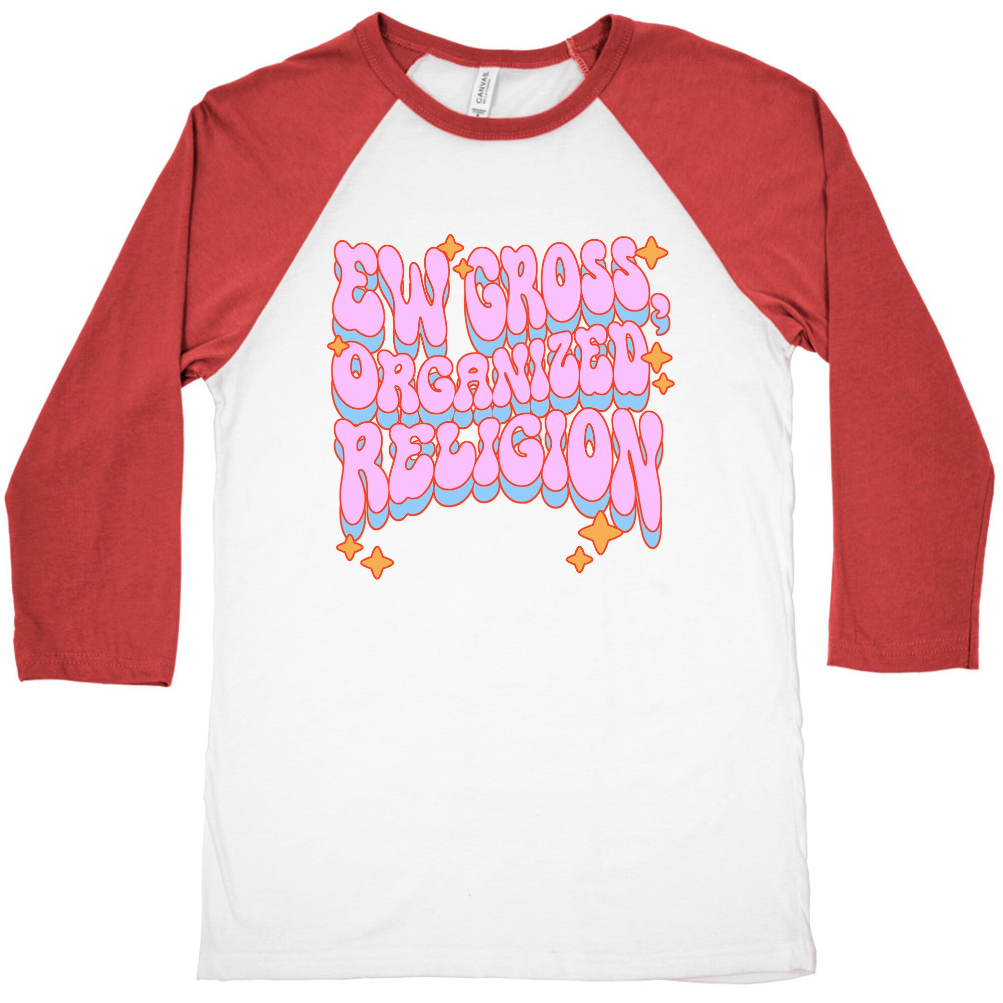 Ew Gross, Organized Religion Baseball Tee