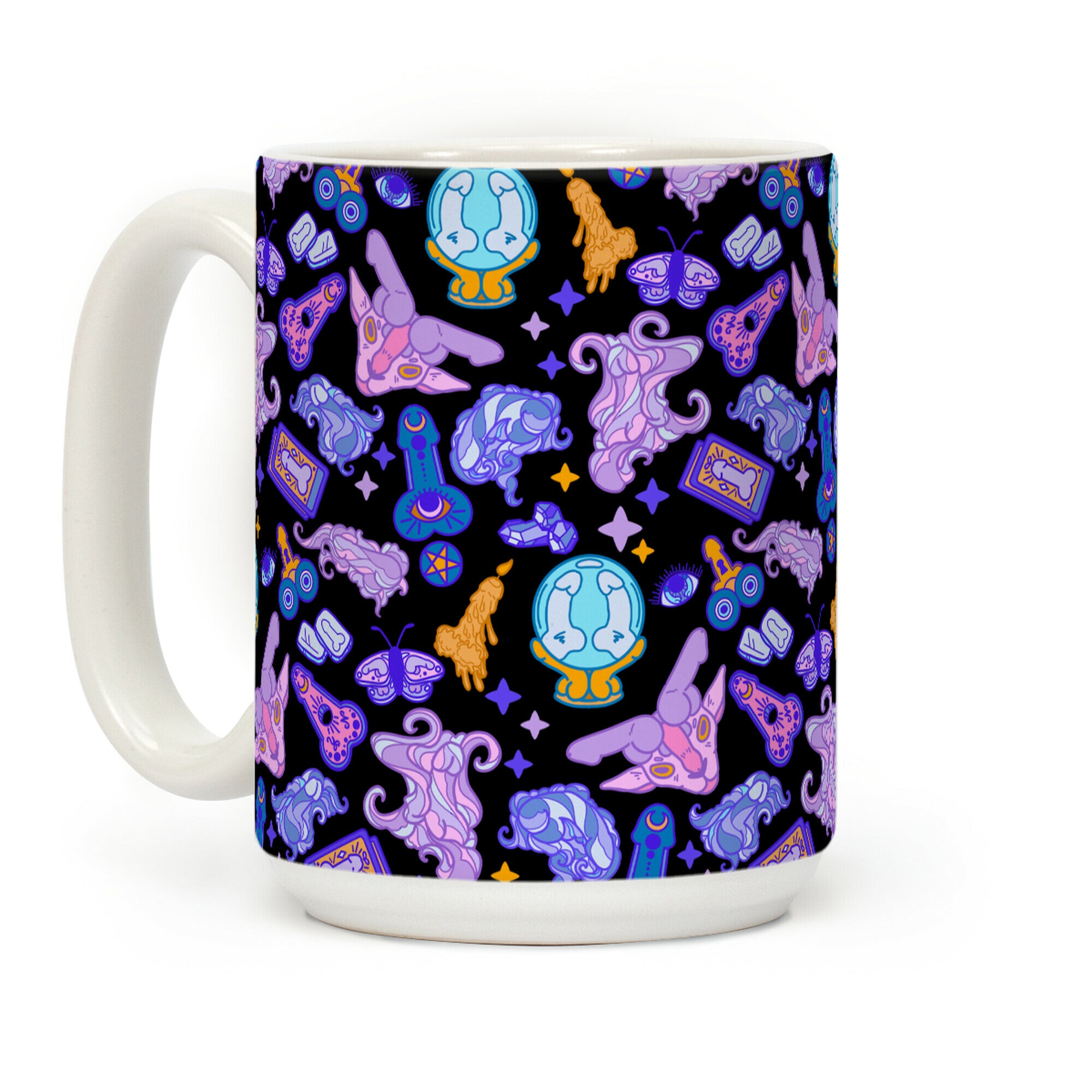 Occult Hidden Penis Pattern Coffee Mug