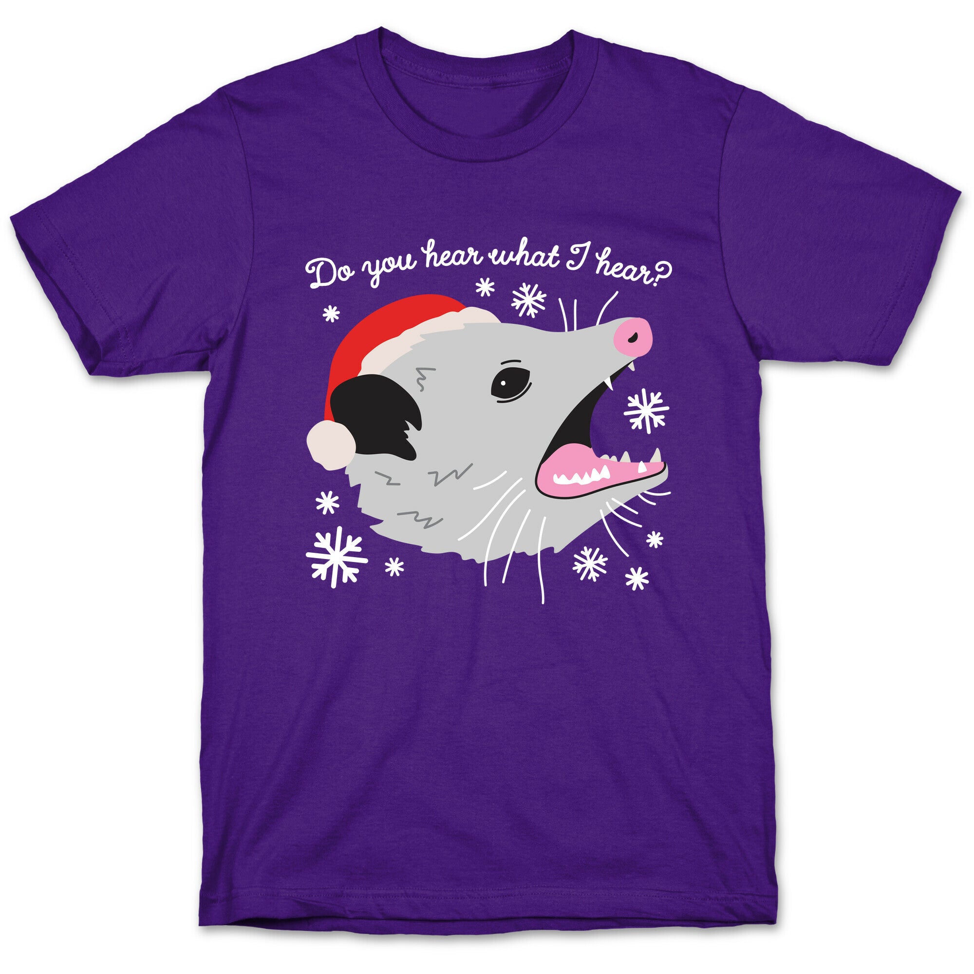 Do You Hear What I Hear? Screaming Opossum T-Shirt