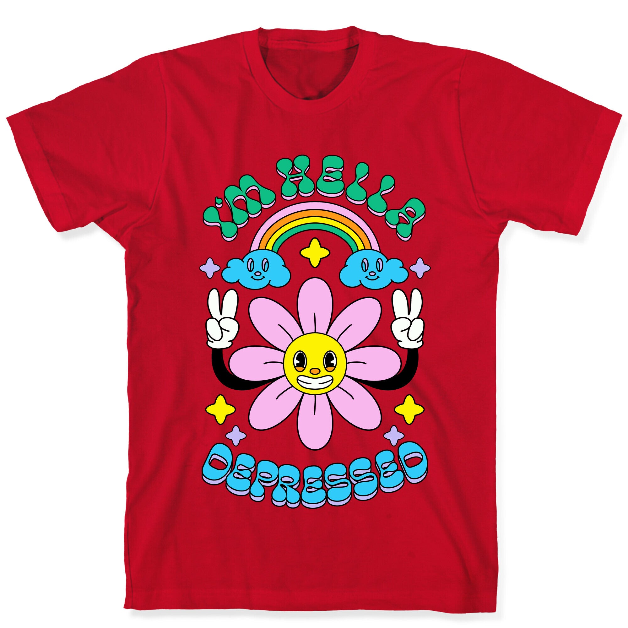 I'm Hella Depressed Cartoon T-Shirt