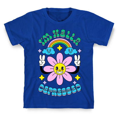 I'm Hella Depressed Cartoon T-Shirt