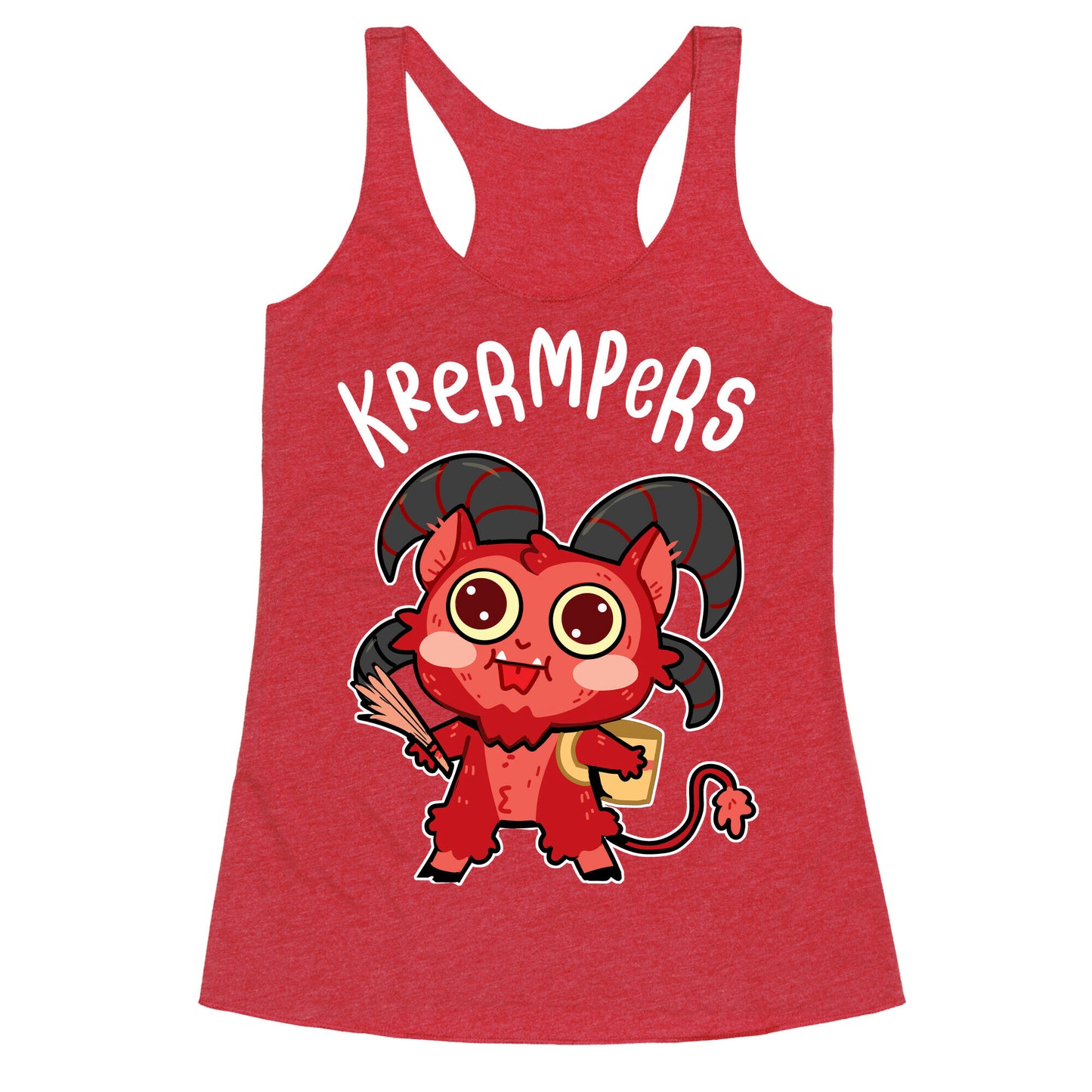 Krermpers Derpy Krampus Racerback Tank