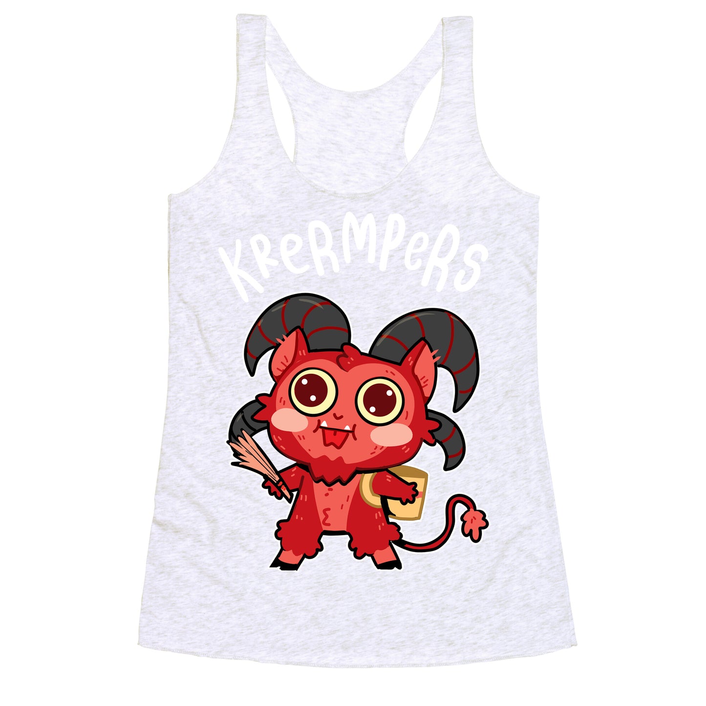 Krermpers Derpy Krampus Racerback Tank