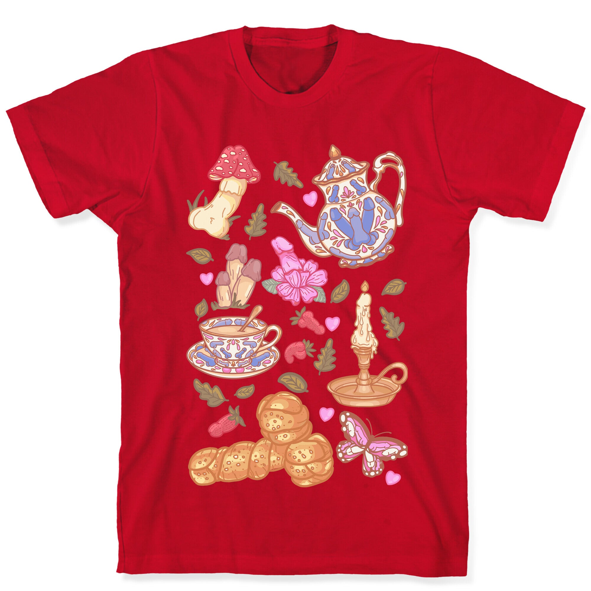 Cottagecore Peens Pattern T-Shirt