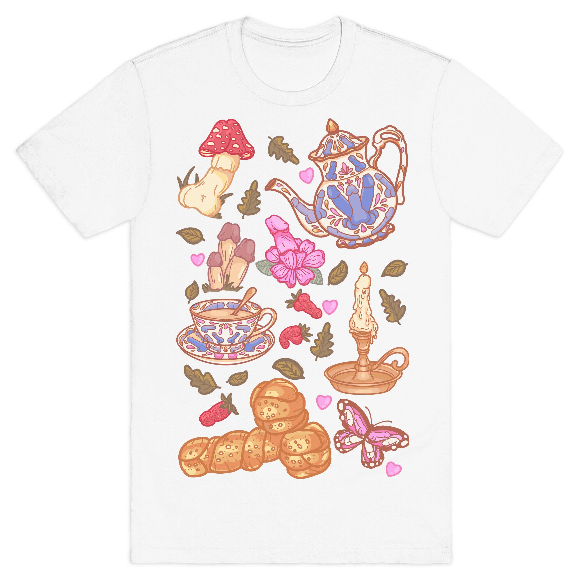 Cottagecore Peens Pattern T-Shirt