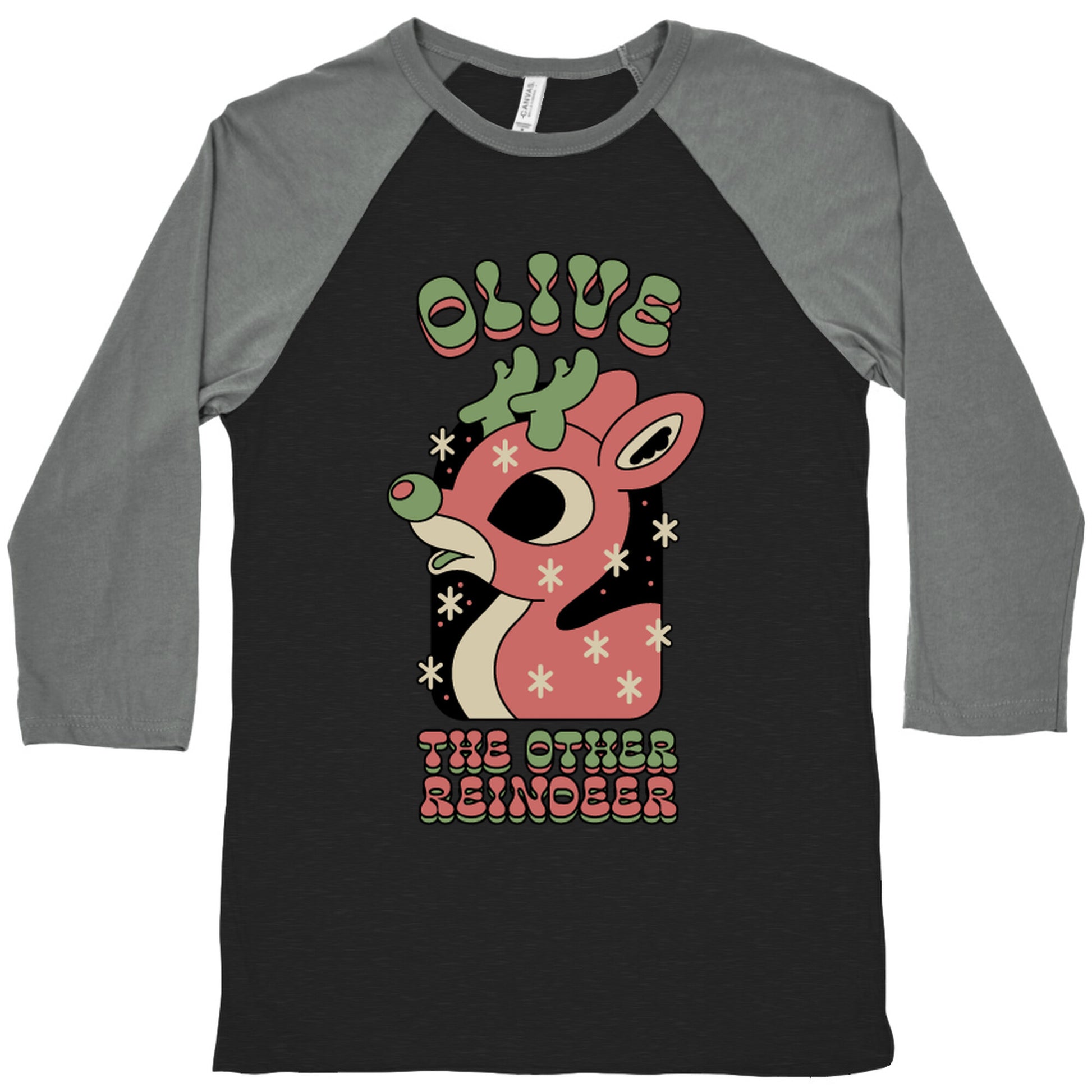 Olive The Other Reindeer Baseball Tee