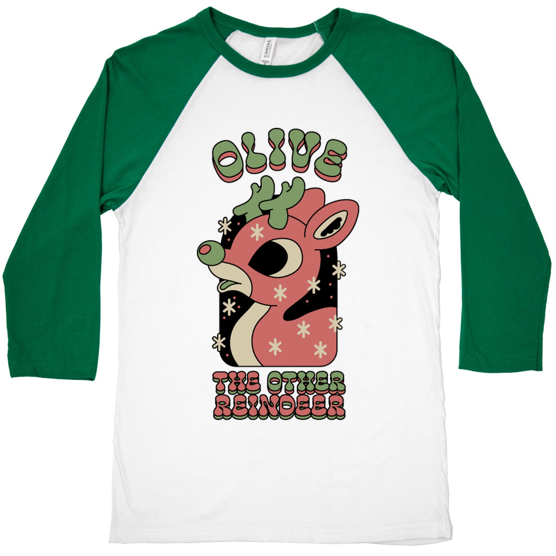 Olive The Other Reindeer Baseball Tee