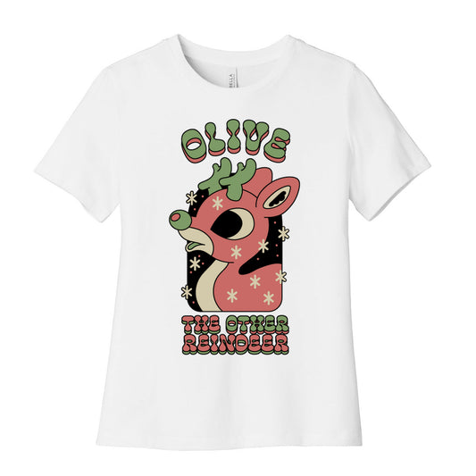 Olive The Other Reindeer Women's Cotton Tee
