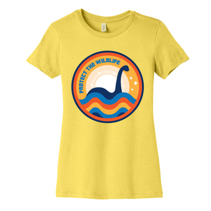 Protect The Wildlife - Nessie, Loch Ness Monster Women's Cotton Tee