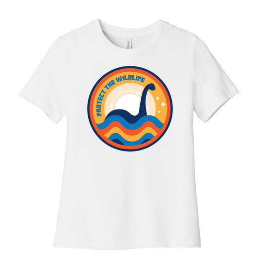 Protect The Wildlife - Nessie, Loch Ness Monster Women's Cotton Tee