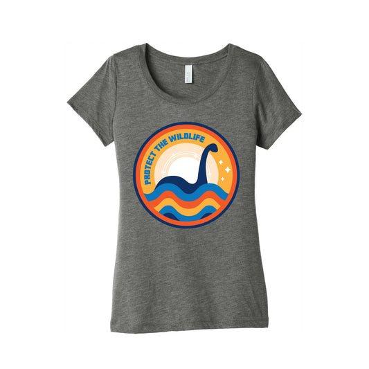 Protect The Wildlife - Nessie, Loch Ness Monster Women's Triblend Tee