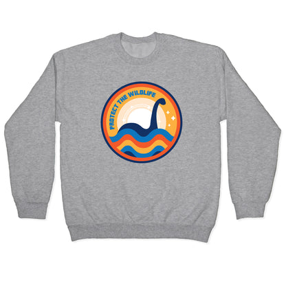 Protect The Wildlife - Nessie, Loch Ness Monster Crewneck Sweatshirt