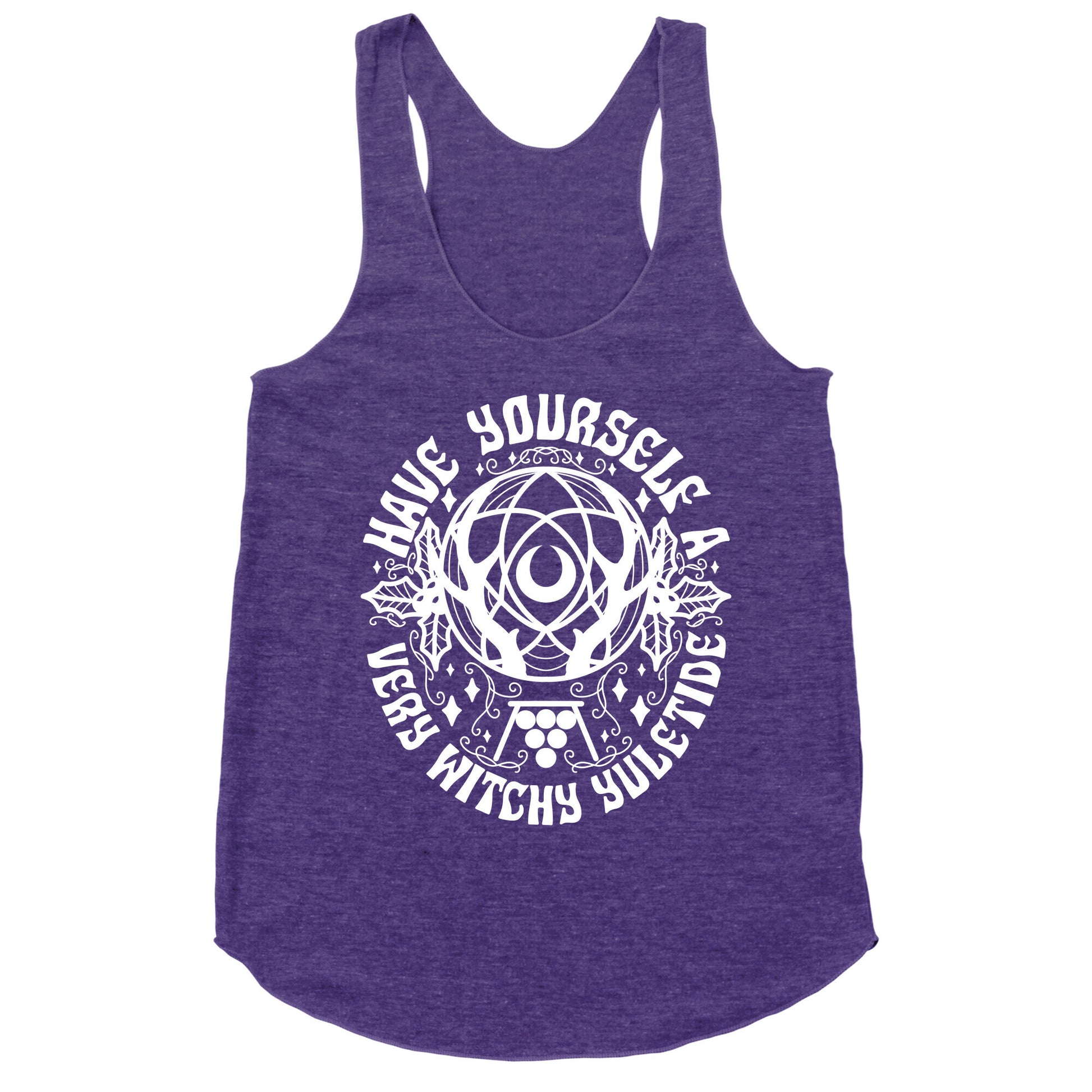 Have Yourself A Very Witchy Yuletide Racerback Tank