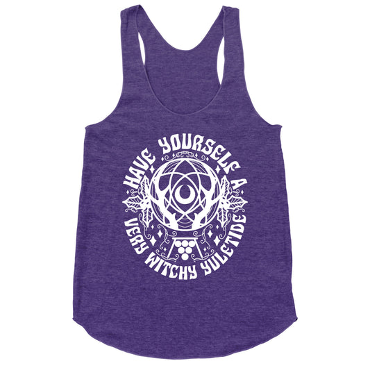 Have Yourself A Very Witchy Yuletide Racerback Tank