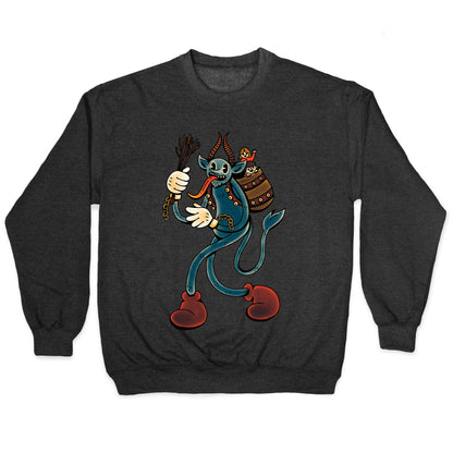 Krampus Cartoon Crewneck Sweatshirt