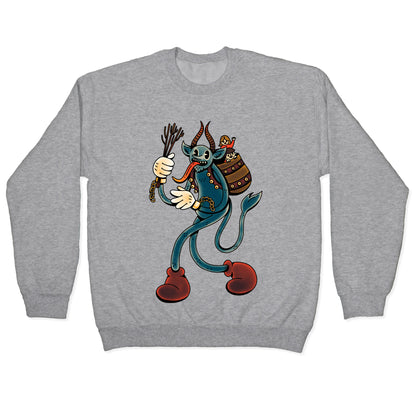 Krampus Cartoon Crewneck Sweatshirt
