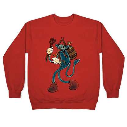 Krampus Cartoon Crewneck Sweatshirt