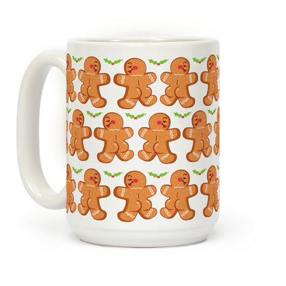 Gingerbread Butts Pattern Coffee Mug