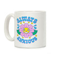 Always Anxious Cartoon Flower Coffee Mug