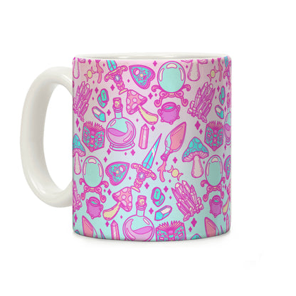 Pastel Goth Witch Pattern Coffee Mug
