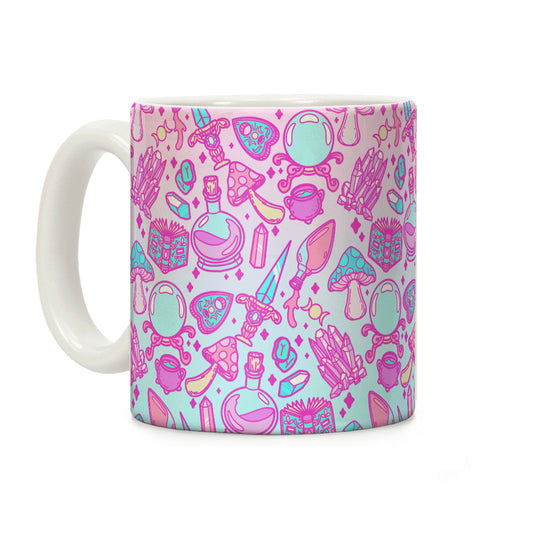 Pastel Goth Witch Pattern Coffee Mug