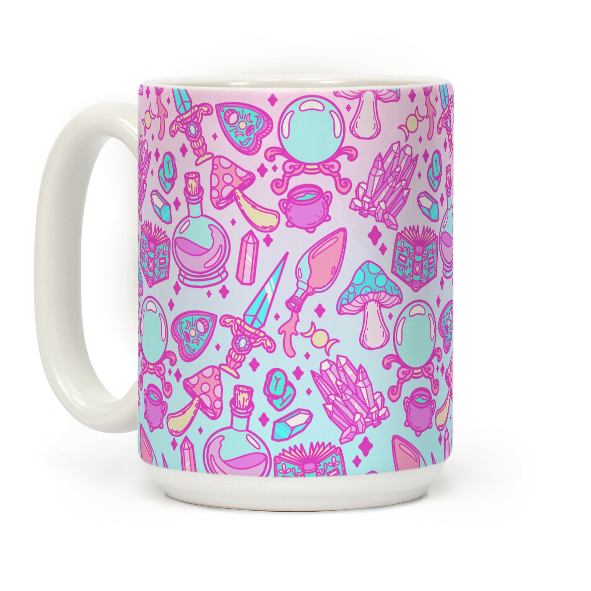 Pastel Goth Witch Pattern Coffee Mug