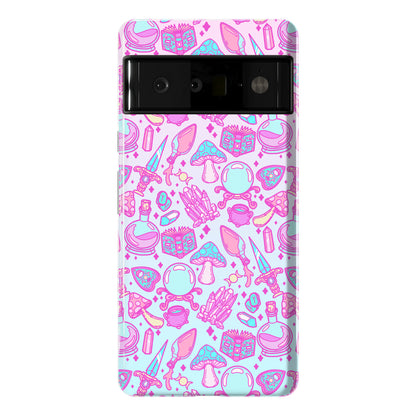 Pastel Goth Witch Pattern Phone Case