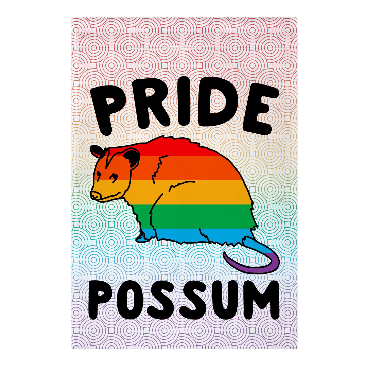 Pride Possum Garden Flag