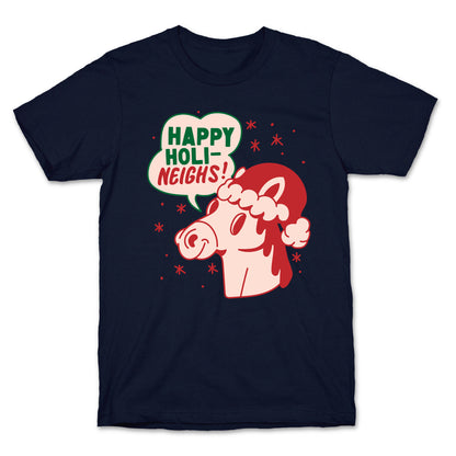 Happy Holi-Neighs Holiday Horse T-Shirt