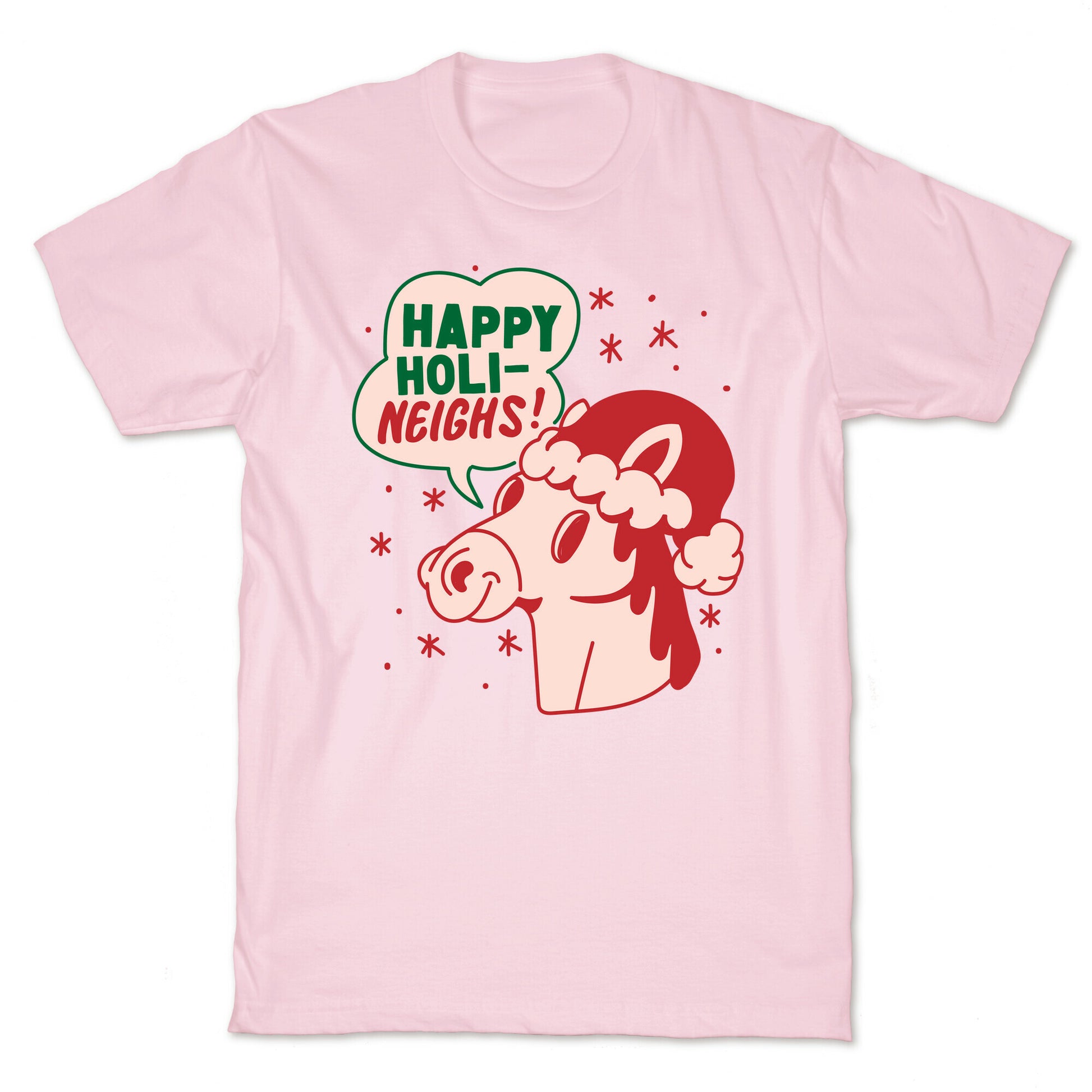 Happy Holi-Neighs Holiday Horse T-Shirt