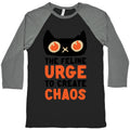 The Feline Urge To Create Chaos  Baseball Tee