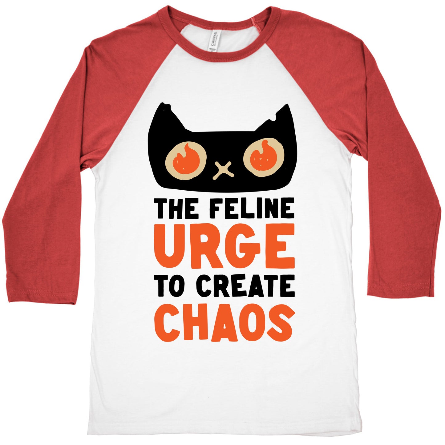 The Feline Urge To Create Chaos  Baseball Tee