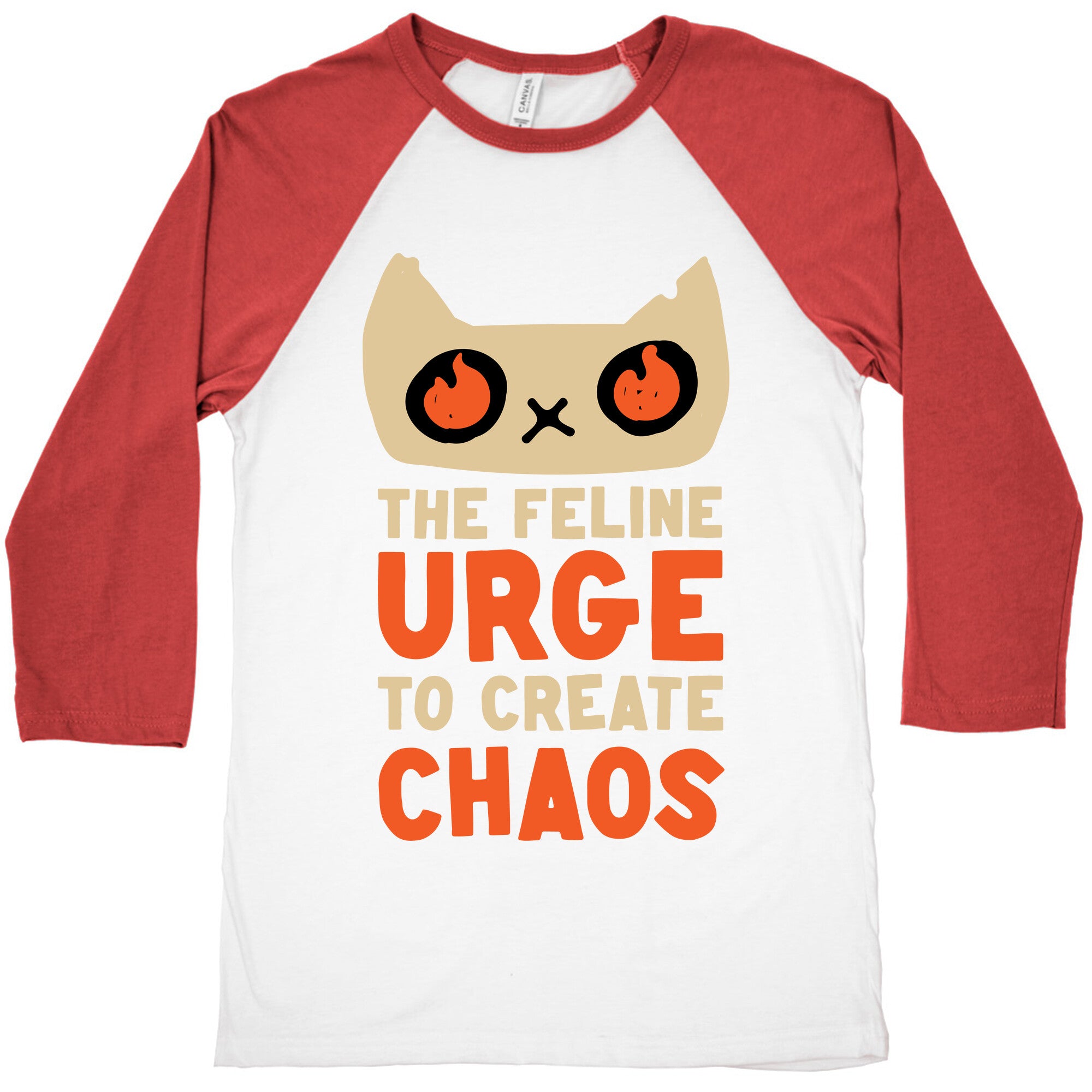 The Feline Urge To Create Chaos  Baseball Tee
