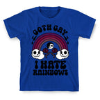 Goth Gay I Hate Rainbows T-Shirt