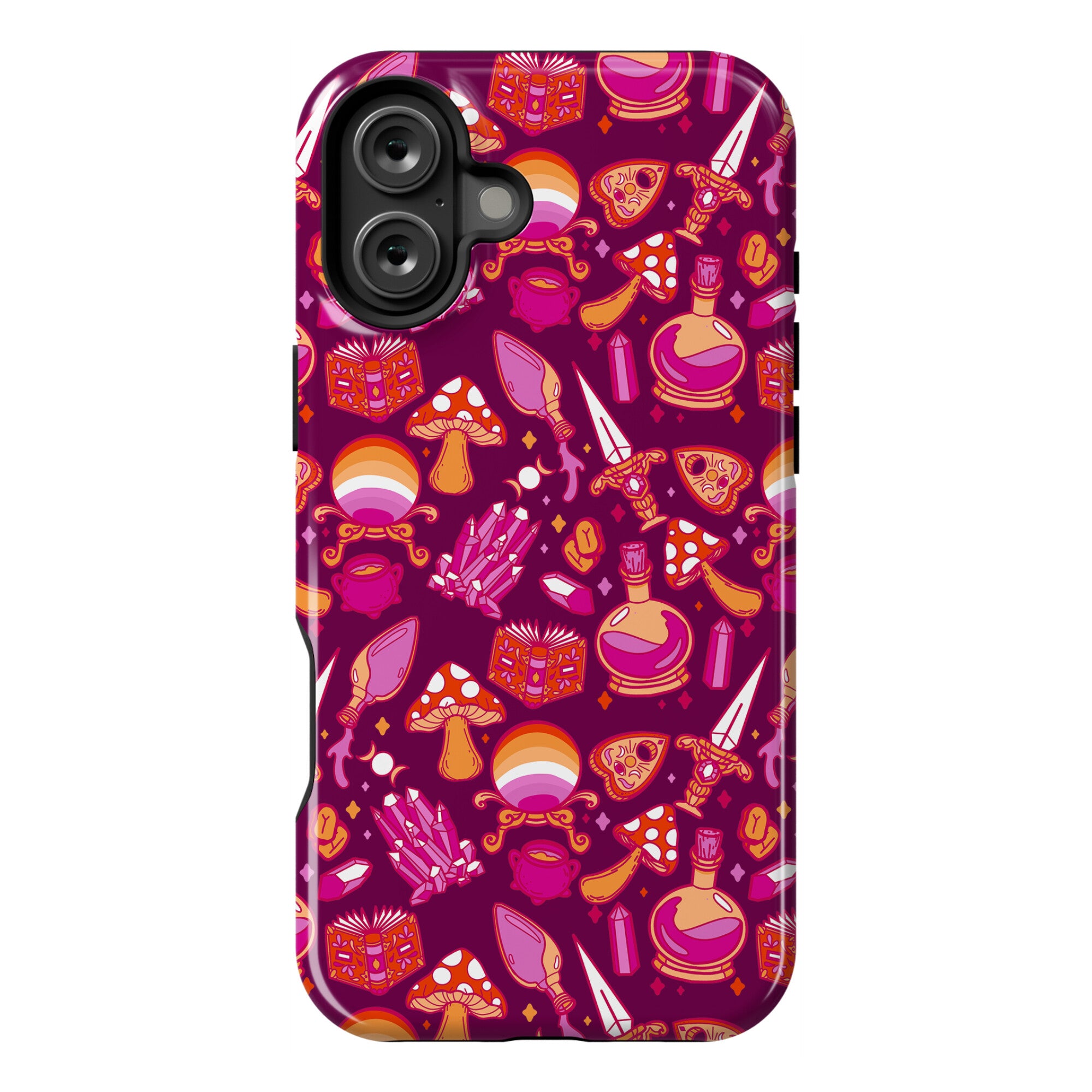Lesbian Pride Witch Pattern Phone Case