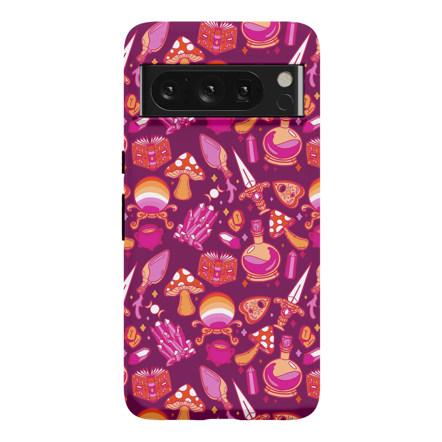 Lesbian Pride Witch Pattern Phone Case