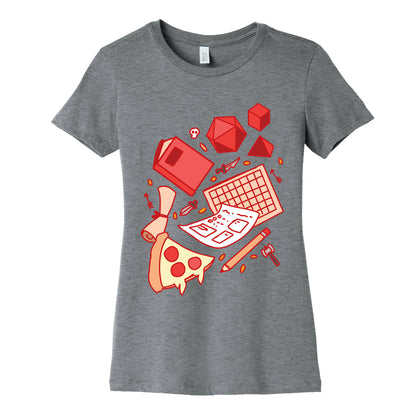 Tabletop RPG pattern Women's Cotton Tee