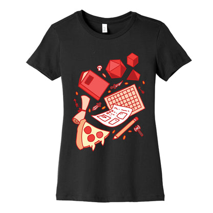 Tabletop RPG pattern Women's Cotton Tee