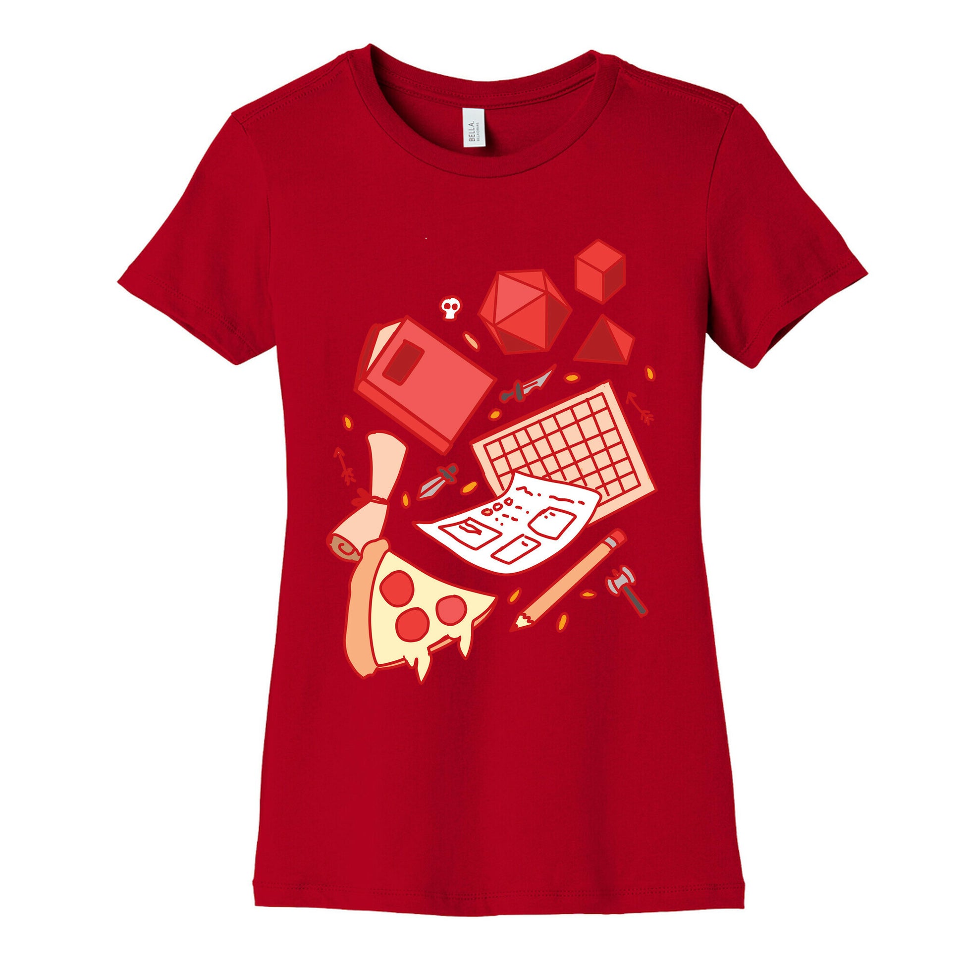 Tabletop RPG pattern Women's Cotton Tee