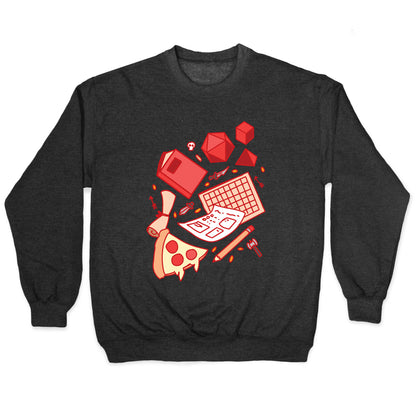 Tabletop RPG pattern Crewneck Sweatshirt