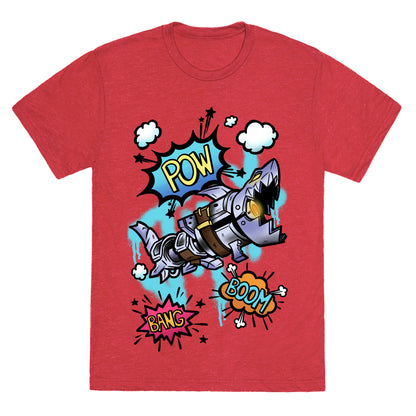 Shark Rocket Launcher Unisex Triblend Tee