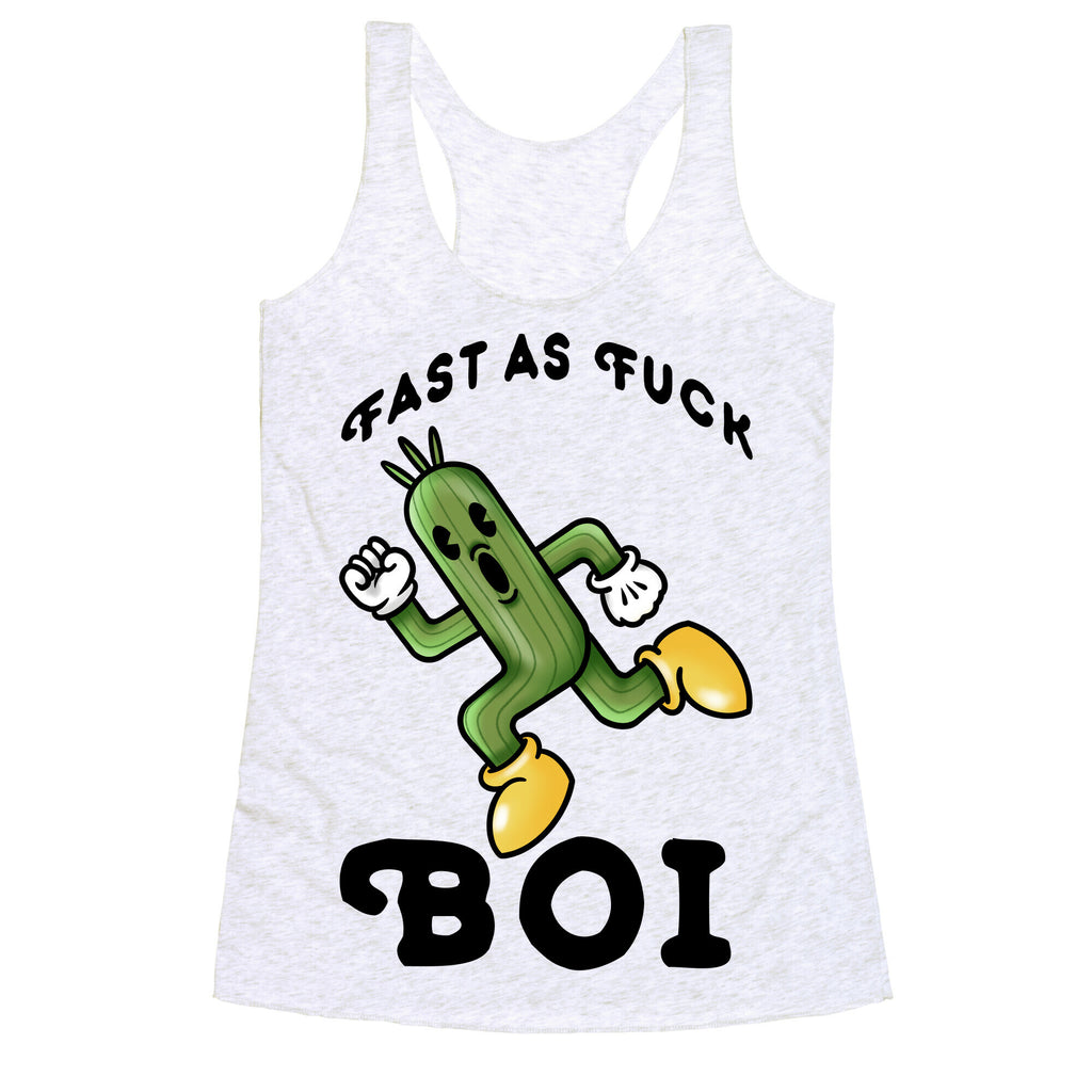Fast as Fuck Boi Racerback Tank