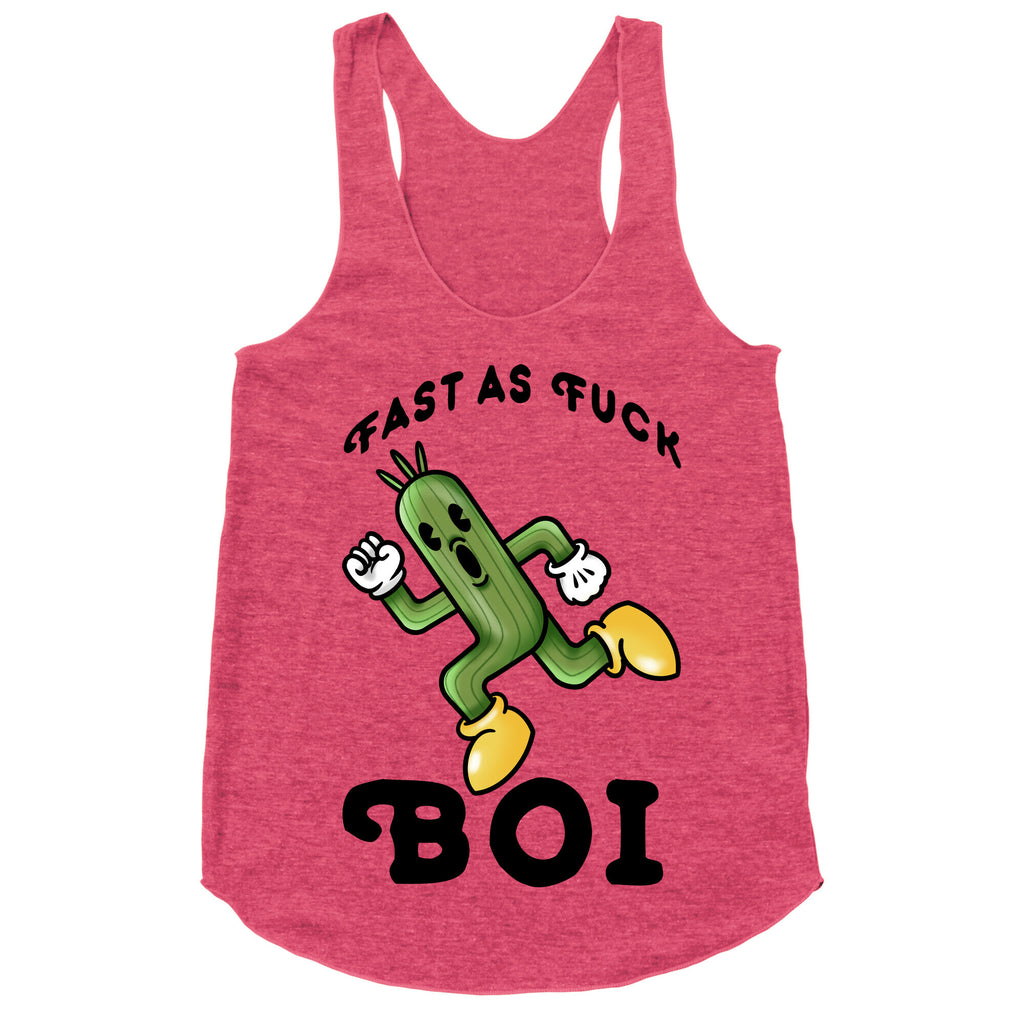 Fast as Fuck Boi Racerback Tank