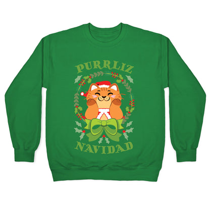 Purrliz Navidad Crewneck Sweatshirt