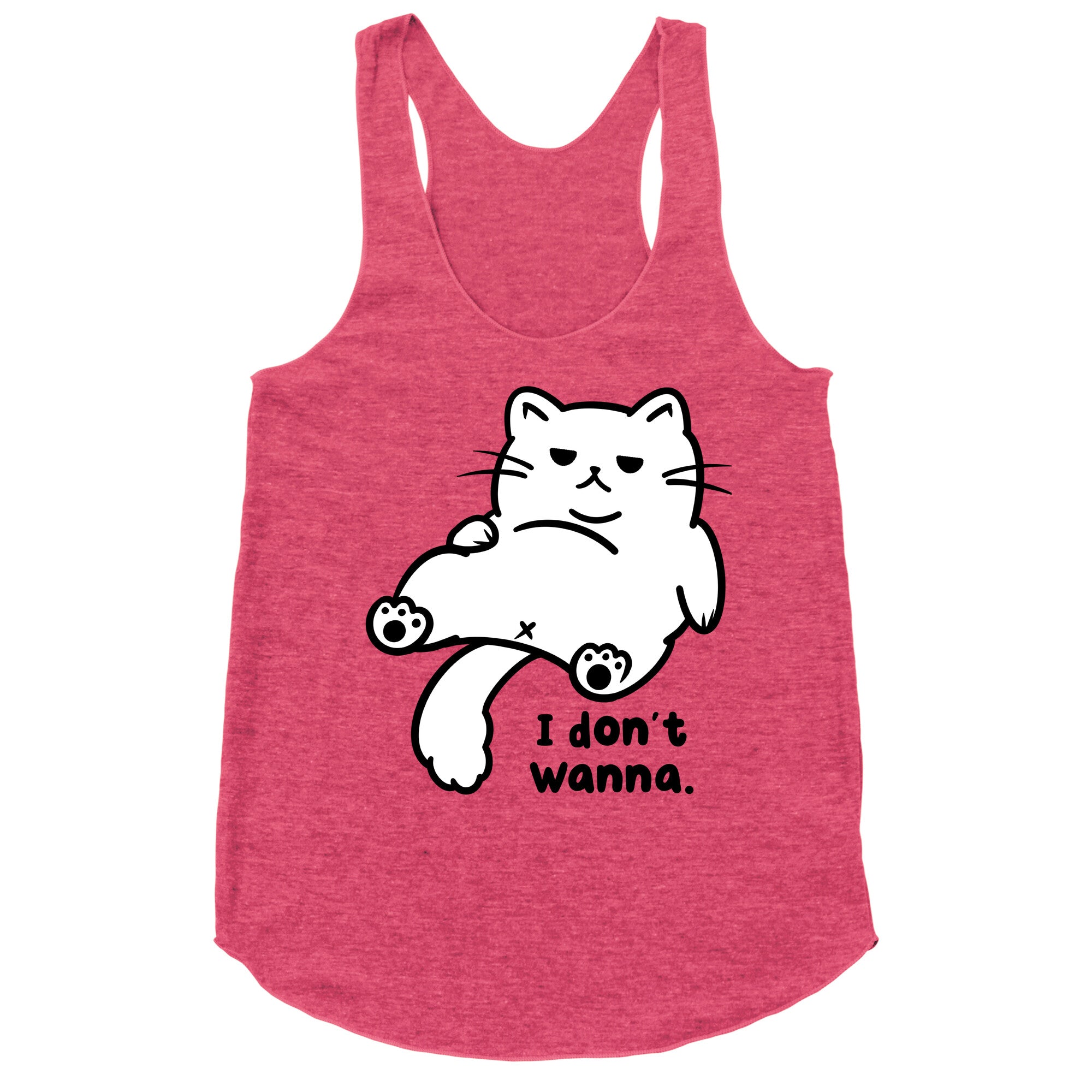 I Don't Wanna (black) Racerback Tank