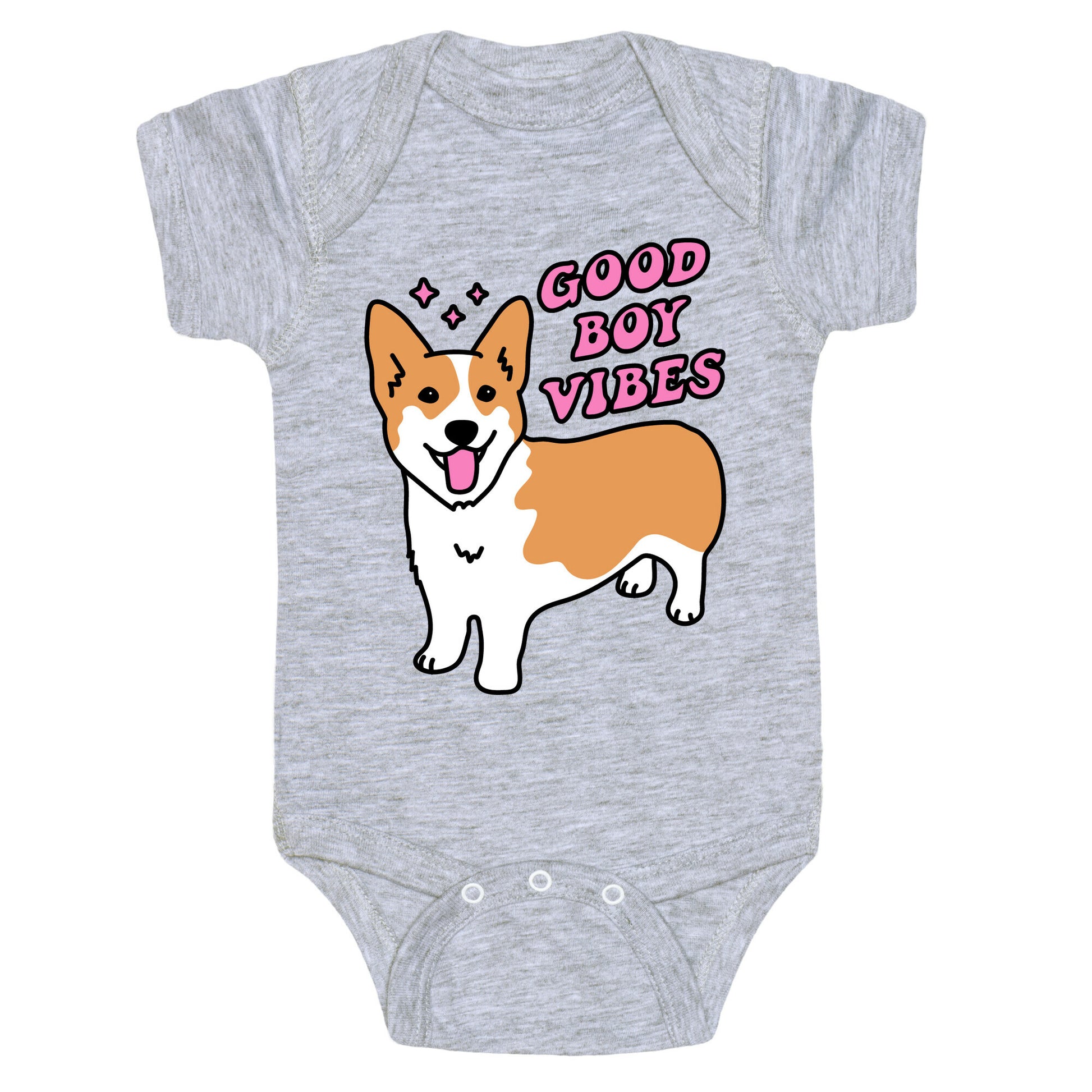 Good Boy Vibes Corgi Baby One Piece