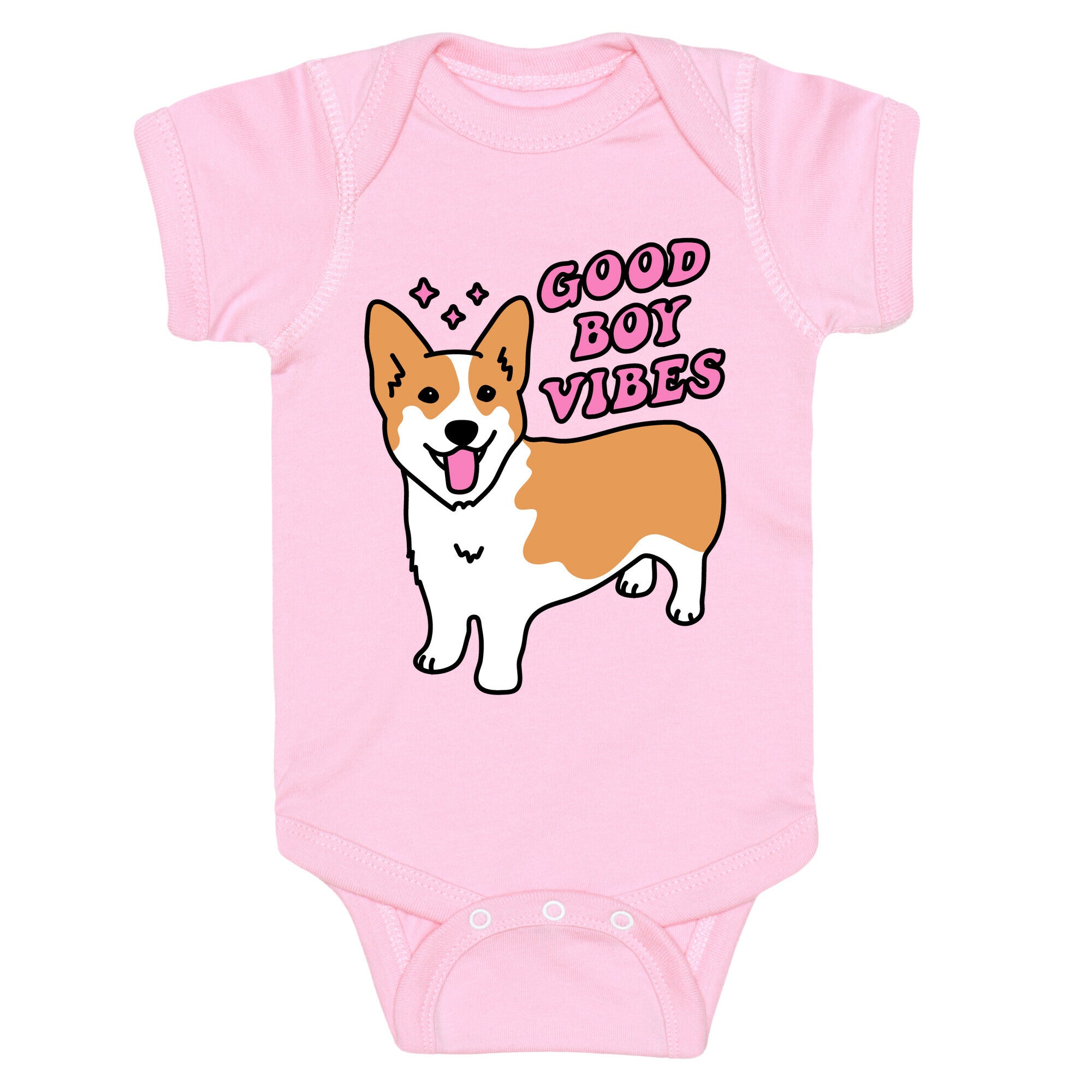 Good Boy Vibes Corgi Baby One Piece
