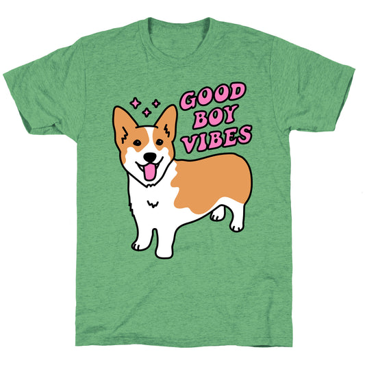 Good Boy Vibes Corgi Unisex Triblend Tee