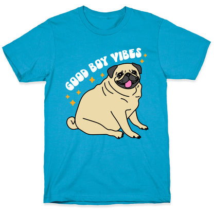 Good Boy Vibes Pug Unisex Triblend Tee